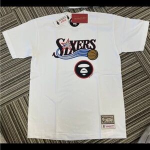 NEW MITCHELL AND NESS HWC
AAPE BAPE PHILADELPHIA 76ERS